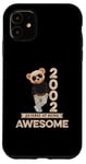 Coque pour iPhone 11 23ème anniversaire homme femme 2002 original Awesome ours en peluche