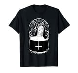 Dark Evil Nun Pentagram Scary Nun T-Shirt