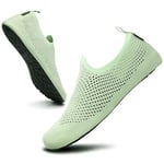 SAGUARO Chaussures d'eau Unisexe Séchage Rapide Mesh Respirant Chaussures Sport Aquatique Intérieur Extérieur, Vert 36/37