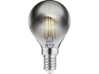 Gtv Dekorativ Glödlampa Gtv Filament Ld-G45fp4-30 4W E14 G45 2700K 240Lm Rökt