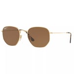 Ray-Ban RB3548N Polarised Hexagonal Flat Lens Sunglasses