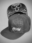 Hyraw Black Widow Snapback Cap - Grå