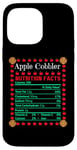 Coque pour iPhone 14 Pro Max Apple Cobbler Nutrition Facts Thanksgiving Dîner de Noël