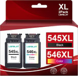 Pg-545 Cl-546Xl Cartouches D'Encre Remplacement Pour Canon 545 546 Xl Pour Pixma Mx495 Tr4550 Tr4551 Ts3150 Ts3151 Mg2450 Mg2500 Mg2950 Mg2550S Mg2555S Mg3050¿Noir Tri-Colore, 2 Pack¿[Q267]