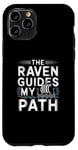 Coque pour iPhone 11 Pro Illustration viking nordique The Raven Guides My Path