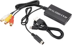 Câble Convertisseur Audio Vidéo Av+ S- Vidéo Vers Hdmi - Convertisseur Compatible Rca Vers Hdmi - Adaptateur Compatible 1080P Ntsc/Pal, Pour Tv, Vhs, Vcr, Enregistreurs Dvd