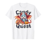 Axolotl Knight on Candy Quest Fun Axolotl Hero Dragon Rider T-Shirt