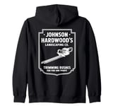 Johnson Hardwood's Landscaping Company Trimming Bushes Zip Hoodie