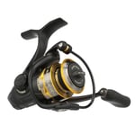 PENN Battle IV Spinning Reel, Saltwater Angler Fishing Sea Fish Lure & Bait, Bass, Pollack, Cod, Mackerel, Wrasse, Aluminum Spool, Robust Ambidextrous 1000 Reel Size 5.2:1 Gear Black, Gold & Smoke