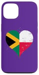 iPhone 13 Vintage Flag in Heart for Jamaica Poland A Jamaican Polish Case