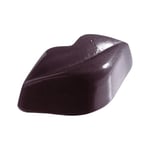 Mouleà chocolat en forme de bouche en polycarbonate