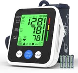 Upper Arm Blood Pressure Monitor With Large Cuff Xl Backlit Lcd Displays 2 Users