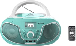 RCD - S70BT  Portable  Boombox  CD  Player  with  Remote  Control ,  FM  Radio ,