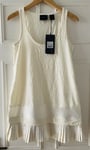 PUMA x Fenty Rihanna Vanilla Ice PLEATED HEM Jersey Tank Dress 574261-04 New XS