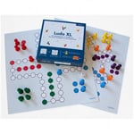 Ludo XL - 2 Jeux Dans Großformat + Extra Grand Figurines de Jeux en Bois