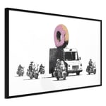 Plakat - Donut Police - 60 x 40 cm - Sort ramme