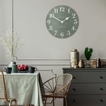 Thomas Kent 50cm Arabic Wall Clock - Seagrass