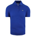 Lacoste Classic Fit Womens Blue Polo Shirt Cotton - Size 18 UK