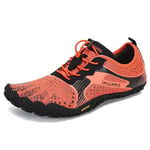 SAGUARO Homme Chaussure Minimaliste Femme Barefoot Chaussures de Trail Running Outdoor Barefoot Shoes Respirant Chaussures Aquatiques pour Semelle Zero Drop Portland Orange, GR.43 EU