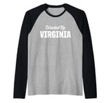 My Name Is Virginia Funny Name Tag Raglan Baseball Tee