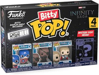 Funko Bitty POP! Marvel Infinity Saga Captain America Fury Thor + Mystery 4 Pack