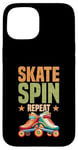 Coque pour iPhone 15 Roller Derby Design pour homme et femme