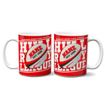 Personalised Hull K.R Mug Rugby League Cup Birthday Fathers Day Gift RPM07