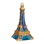 Old World Christmas Cities, Places and Landmarks Glass Blown Ornaments for Christmas Tree Eiffel Tower