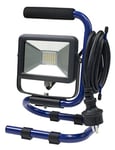 as - Schwabe Projecteur LED à puce mobile 10 W, IP 65 Projecteur de construction pour l'extérieur et le chantier, Bleu, 1 pièce, 46410