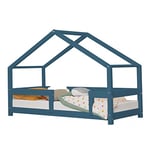 Benlemi Lit cabane Enfant Lucky 120 x 200 Bleu Marine