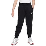 Nike Club FLC Hbr Pantalon de survêtement, Noir/Blanc, 7-8 Ans Mixte Enfant