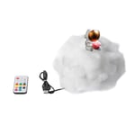 jieGorge LED Colorful Clouds Astronaut Lamp With Rainbow Effect As Children's Night Ligh, Home Decor for Easter Day (A)