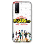 Coque pour Vivo Y20S Manga My Hero Academia Blanc