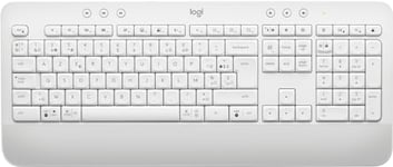 Logitech Signature K650,Clavier sans fil Ergonomique Entier avec Repose-Poignets, AZERTY Belge - Blanc