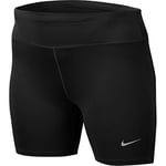 Nike W NK Fast Short 7IN Plus Sport Femme, Black/(Reflective Silv), FR : 3XL (Taille Fabricant : 1X)