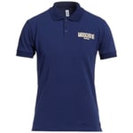 Moschino Mens Swim Logo Navy Blue Polo Shirt material_cotton - Size Small