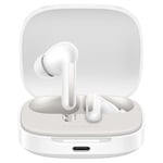 Xiaomi Redmi Buds 6 White – Autonomie de la Batterie 42 h, Son Hi-FI avec Double Pilotes, 49 DB ANC, 4 Modes EQ, réduction du Bruit AI, Charge Rapide, Bluetooth 5.4, Prise en Charge Google Fast Pair