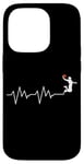 Coque pour iPhone 14 Pro Ballon de basket Battement de coeur Cadeau Joueur de Basketball