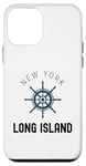 iPhone 12 mini Long Island New York Vintage LI NY Ship Wheel Est 1640 Case