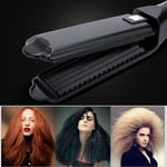 Wide Plate Flat Electric Ceramic Corrugated Hair Wave Corrugation Hair Crimper