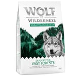 3 + 1 kaupan päälle! 4 x 1 kg Wolf of Wilderness -koiranruokaa - Explore The Vast Forests - kana (Weight Management)