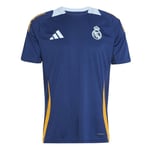 Real Madrid Tränings T-Shirt Tiro 24 - Navy/Crew Orange/Blå - adidas, storlek Medium