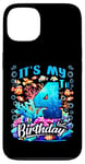 Coque pour iPhone 13 C'est mon quatrième anniversaire, mon garçon Sea Fish Ocean Animals Aquarium