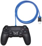 Amazon Basics Câble de charge pour manette de PlayStation 4, Micro USB vers USB-A, 1,82 m, Bleu