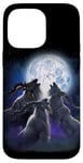 iPhone 14 Pro Max 3 Markhor Howling At The Moon Funny Markhor Wild Goat Lover Case