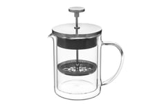 - Te & Kaffepress dubbelglas - Silver 600 ml