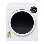 LEADZM Sèche-Linge Électrique portable 1500W, capacité de 6 kg,acier inoxydable 59.5 x 51 x 68CM Blanc