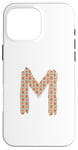 Coque pour iPhone 16 Pro Max Lettre rétro en gras hiboux – M – Design – Alphabet – Marqueur