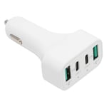 40W USB C Fast Car Charger 4 Ports Car Charger Adapter Dual Type C And USB A GDS