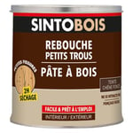 Pâte à bois rebouche petits trous Sintobois chêne foncé 550g